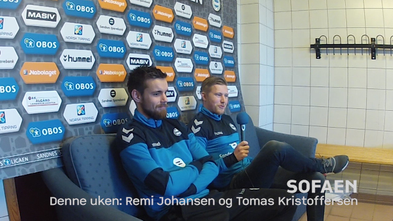 Sofaen: Remi og Tomas